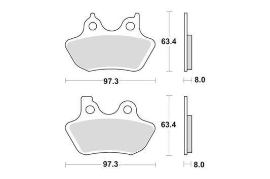 Sbs Bremseklosser Keramisk