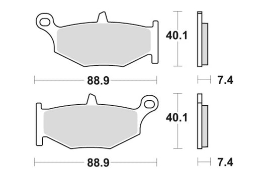 Sbs Bremseklosser Keramisk