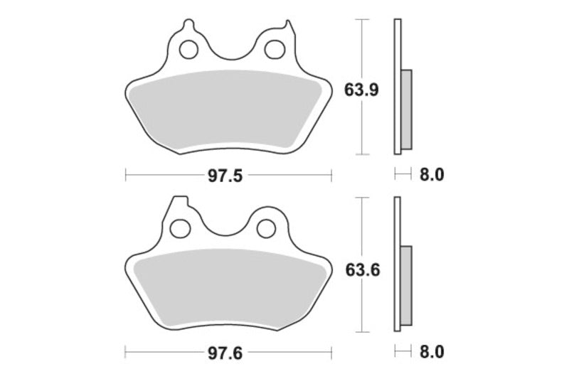 Sbs Bremseklosser Keramisk