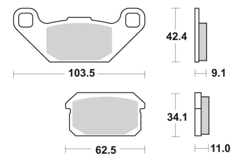 Sbs Bremseklosser Keramisk