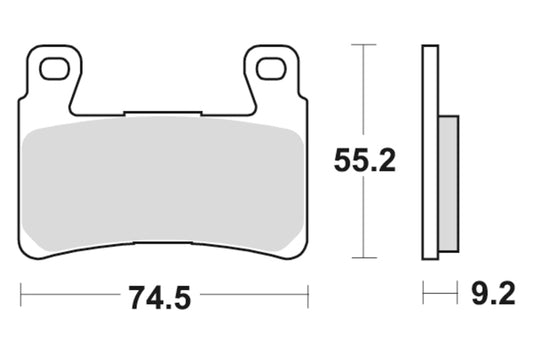 Sbs Bremseklosser Dual Sinter