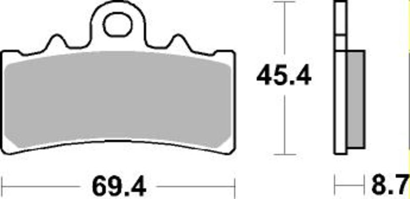 Sbs Bremseklosser Dual Carbon