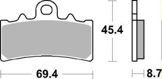 Sbs Bremseklosser Dual Carbon
