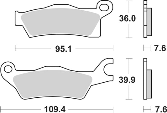 Sbs Bremseklosser Racing Sinter
