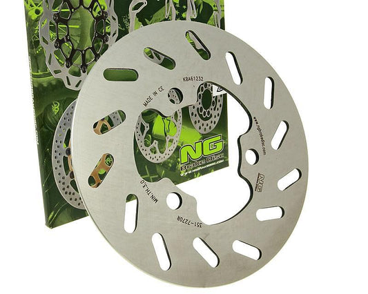 Bremseplate, Bak, Ytre Ø 180mm, Aprilia / Derbi / Gilera / Rieju, 50cc med gir