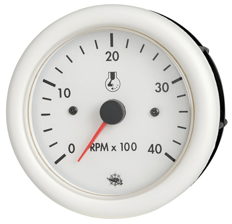 Osculati Rev.counter diesel 12V white