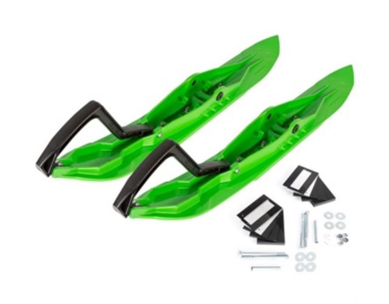 Kimpex Rush Ski pair Green inc. runners / adaptors