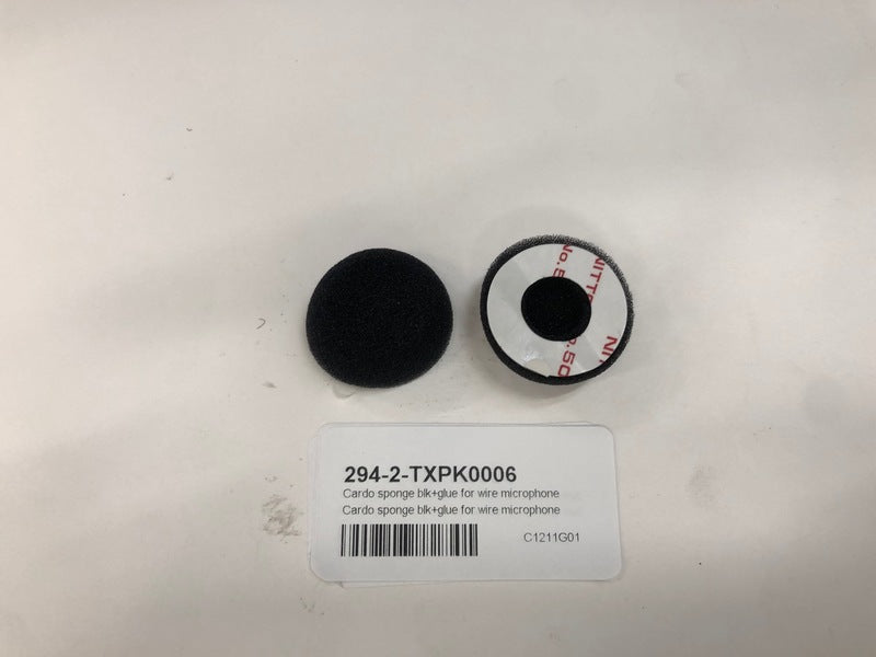 Cardo svamp blk+lim for trådmikrofon