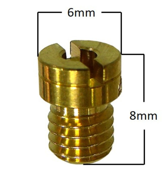 Main Jet, # 80 , Round small, M5, Fits: Keihin