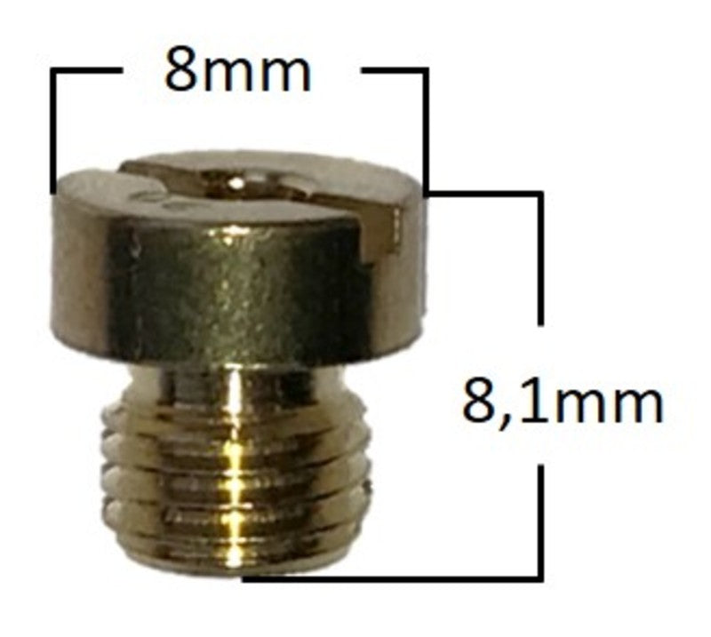 Main Jet, # 82 , Round, 6mm, Fits: Dellorto