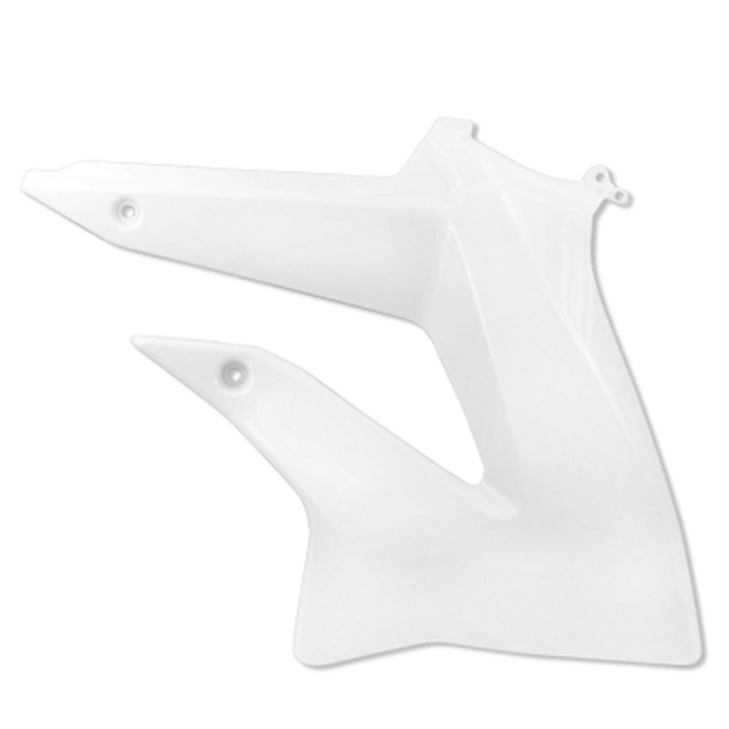 Radiatordeksel, Høyre, Hvit, Derbi Senda DRD X-Treme 11-17, Gilera RCR,SMT 11-