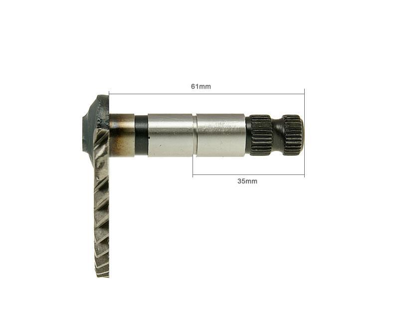 Sparkeaksel, 61mm/35mm, China-scooter 4-T 50cc / Peugeot 4-T / SYM 4-T