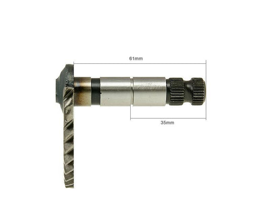 Sparkeaksel, 61mm/35mm, China-scooter 4-T 50cc / Peugeot 4-T / SYM 4-T