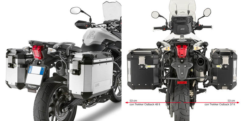 Givi Tubular pannier holder for Trekker Outback Triumph Tiger 800/800XC (11-13)