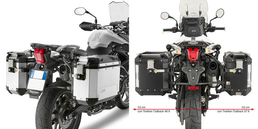 Givi Tubular pannier holder for Trekker Outback Triumph Tiger 800/800XC (11-13)