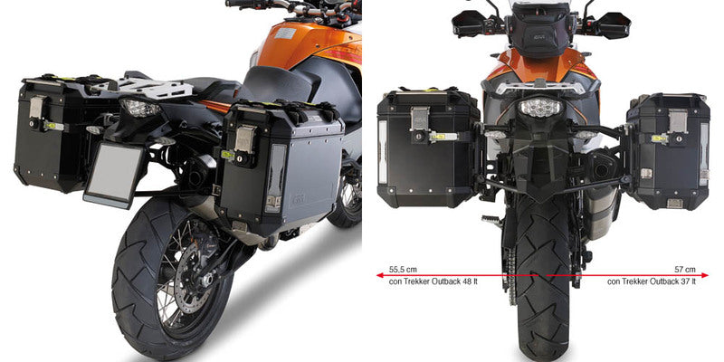 Givi Rørformet sideveskeholder for Trekker Outback KTM 1050/1290 Adventure (15)