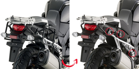 Givi Hurtigutløsende rørformet sideveskeholder for MONOKEY® vesker Suzuki DL1000 V-S