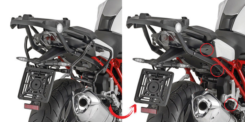 Givi Rørformet sideveskeholder for BMW R1200R '15 SIDE-vesker