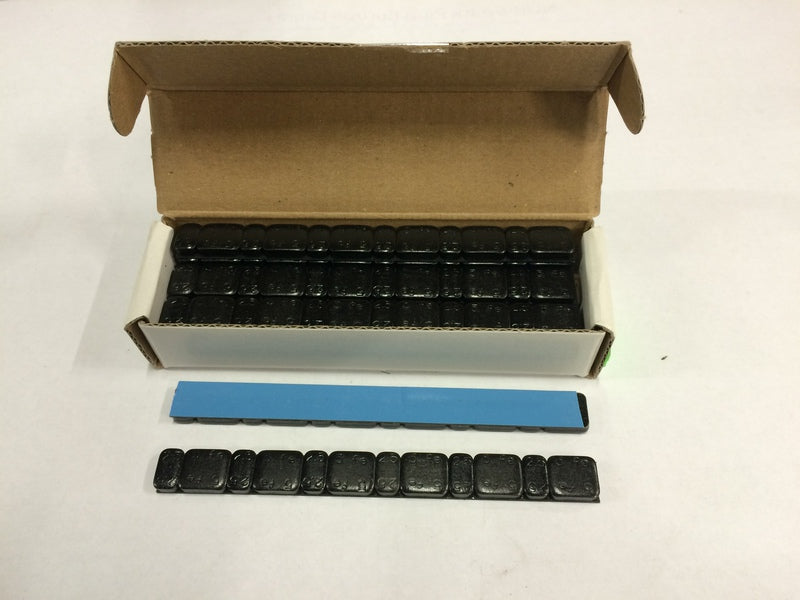 Balancing weight BLACK 6x2.5gr + 6x5gr (15pcs) Height 5mm Depth.12.2mm (FE)