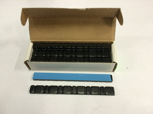 Balancing weight BLACK 6x2.5gr + 6x5gr (15pcs) Height 5mm Depth.12.2mm (FE)