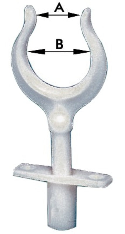 sammenleggbar nylon åregaffel 15x34mm