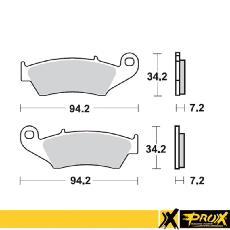 ProX Fremre bremsekloss CRF250/450R '02-20 + KX250F/450F '04-20