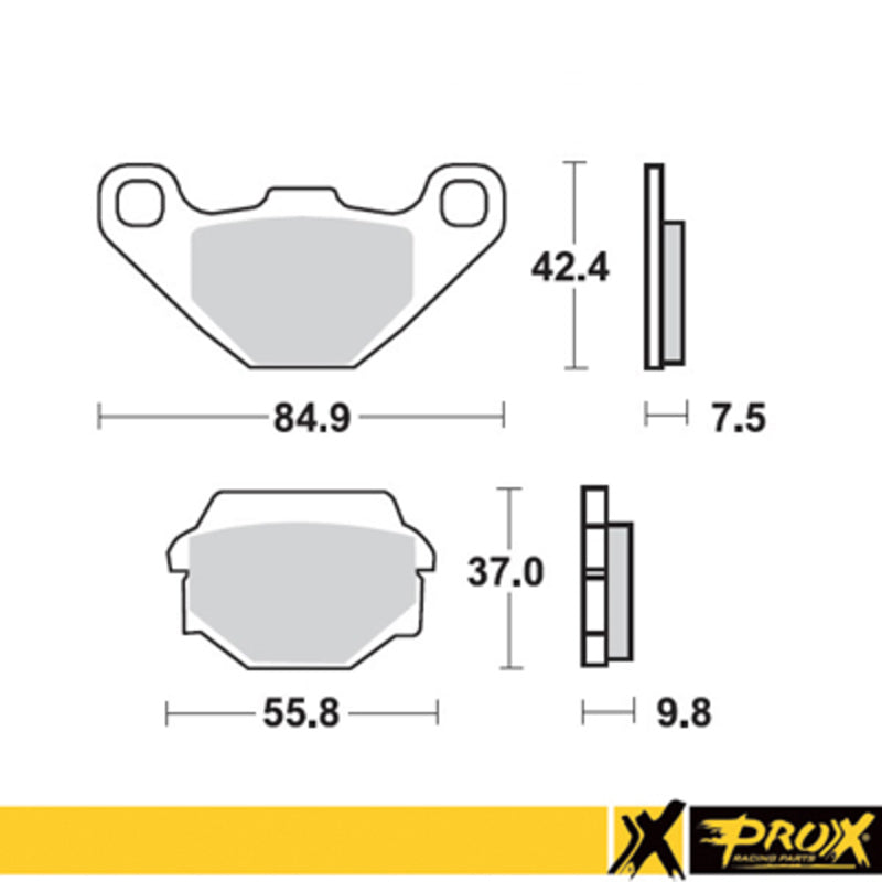 ProX Fremre bremsekloss KDX200 '89-92