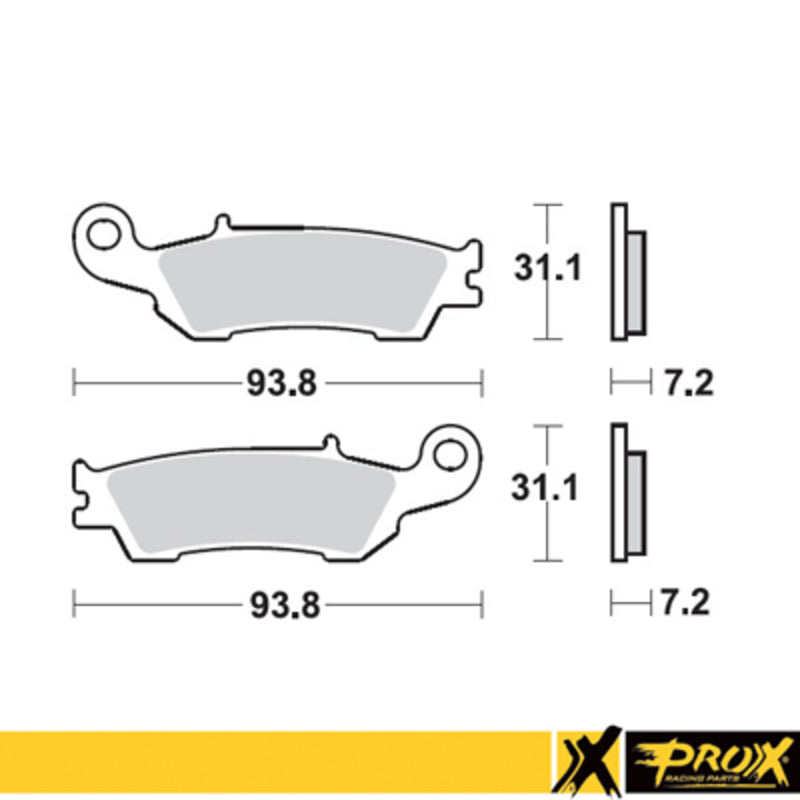 ProX Fremre bremsekloss YZ125/250 '08-21 + YZ250F/450F '08-19