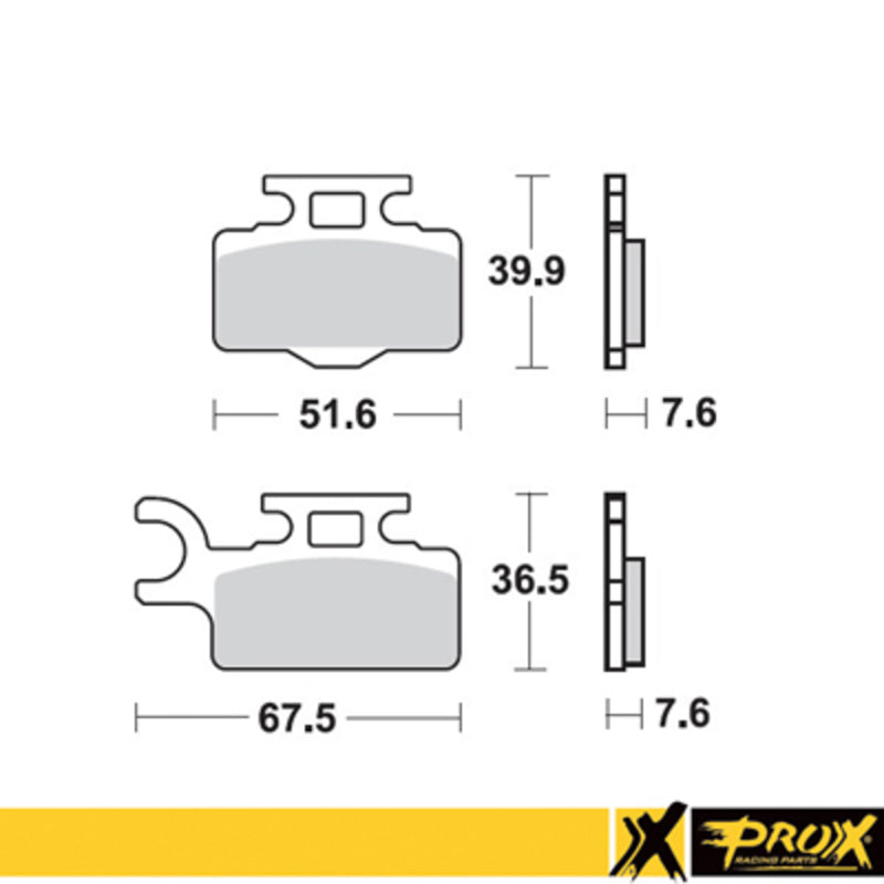 ProX Bremsekloss Foran KX65 '00-16 + RM65 '03-05