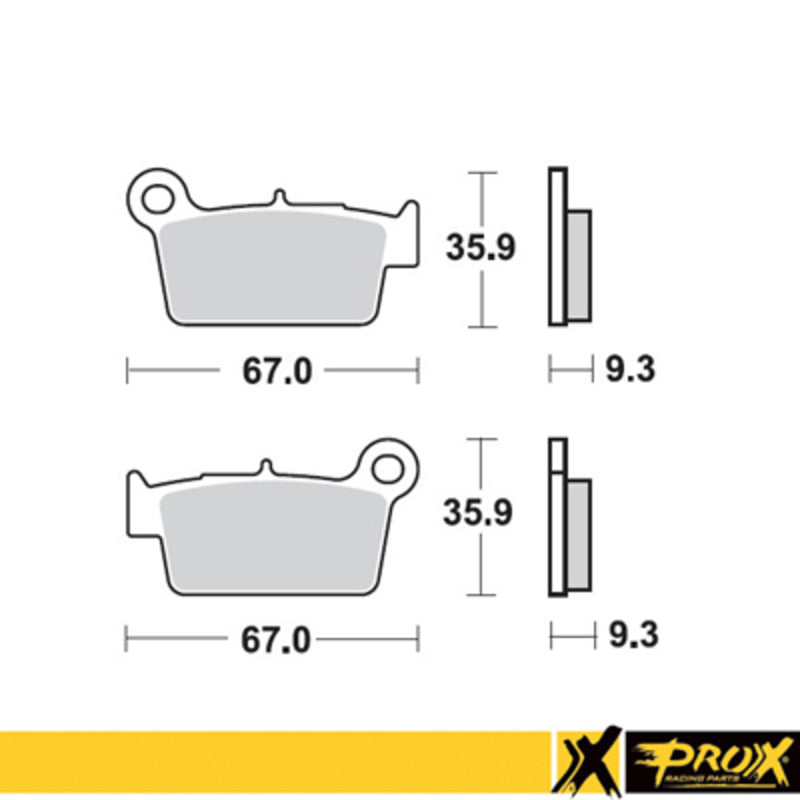 ProX Bremsekloss Bak KX250F/450F '04-23 + RM-Z250/450 '04-23