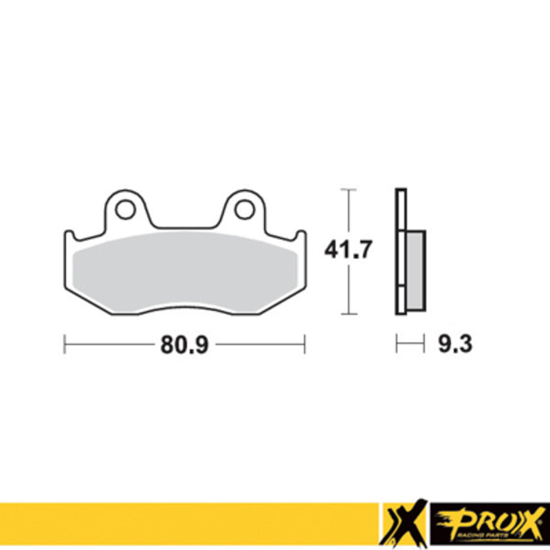 ProX Bakbremsekloss YFZ450 '06-13 + YFZ450R '09-15
