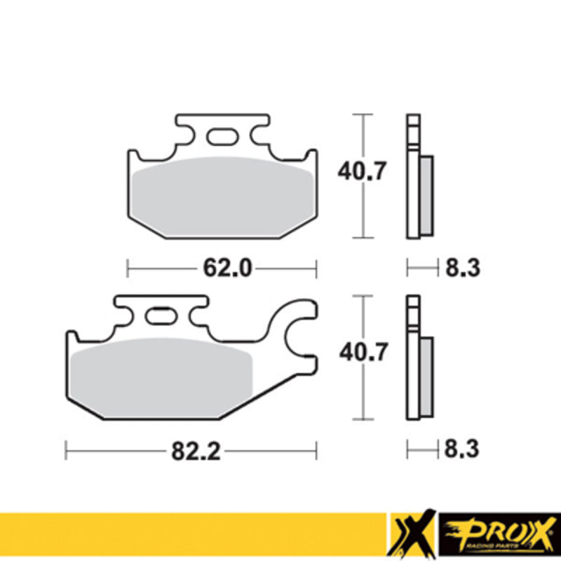 ProX Bremsekloss Foran LT-A400 '08-11 + LT-A450 '07-10 (Venstre)