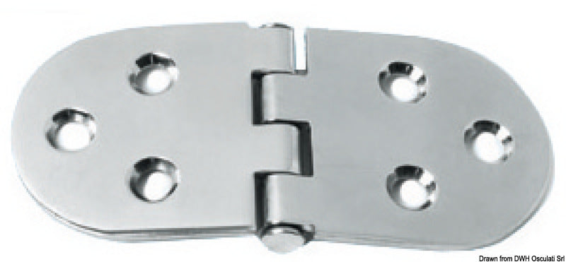 S.S hengsel 130x60 mm