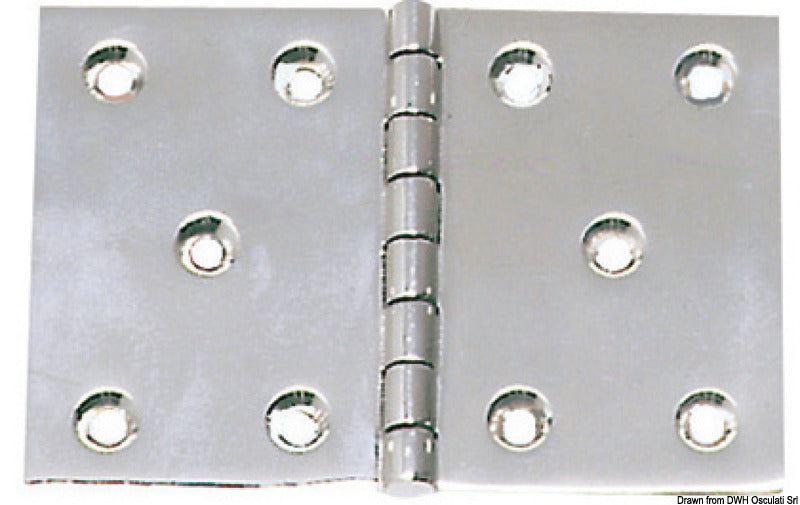 S.S hengsel 130x90 mm