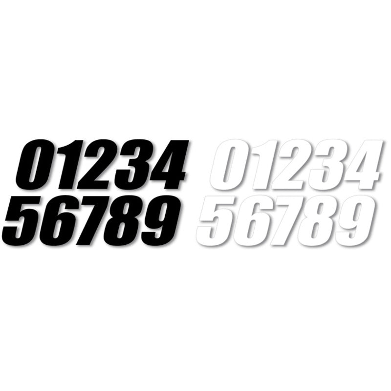 Ett tall 6 BLK 6 SX STYLE