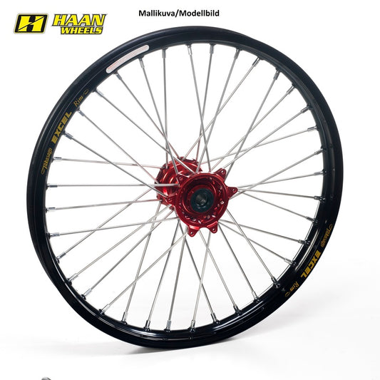 Haan hjul KX 125/250 / KXF250/450 06-18 21-1,60 RØD NAV/SVART FELG