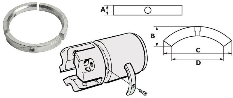 Osculati anode (sink) Volvo Penta (3858399)