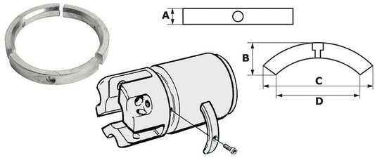 Osculati anode (sink) Volvo Penta (3858399)