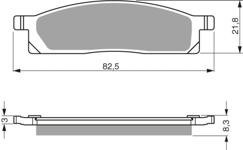 GOLDFREN Brake Pads 034 Ceramic Carbon AD