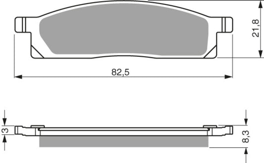 GOLDFREN Brake Pads 034 Ceramic Carbon AD