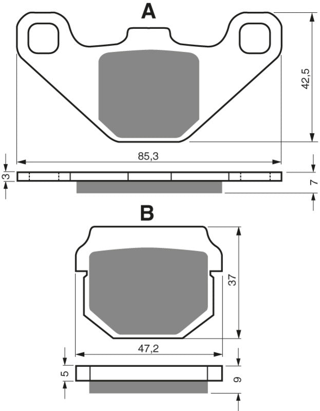 GOLDFREN Brake Pads 047 Ceramic Carbon K1