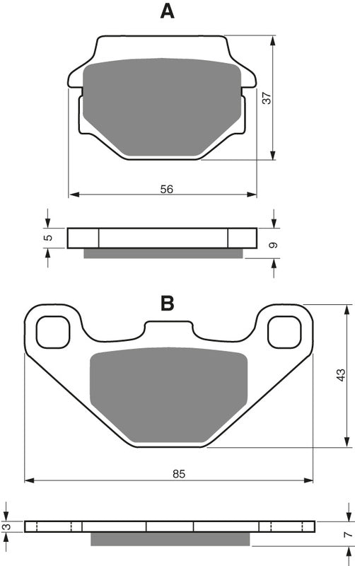 GOLDFREN Brake Pads 084 Ceramic Carbon K1