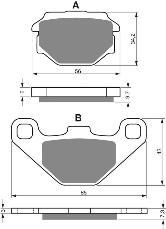 GOLDFREN Brake Pads 094 Ceramic Carbon K1
