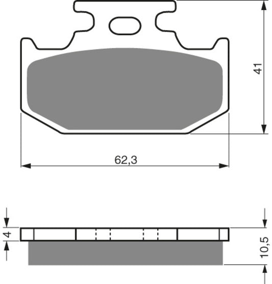 GOLDFREN Brake Pads 100 Ceramic Carbon K1