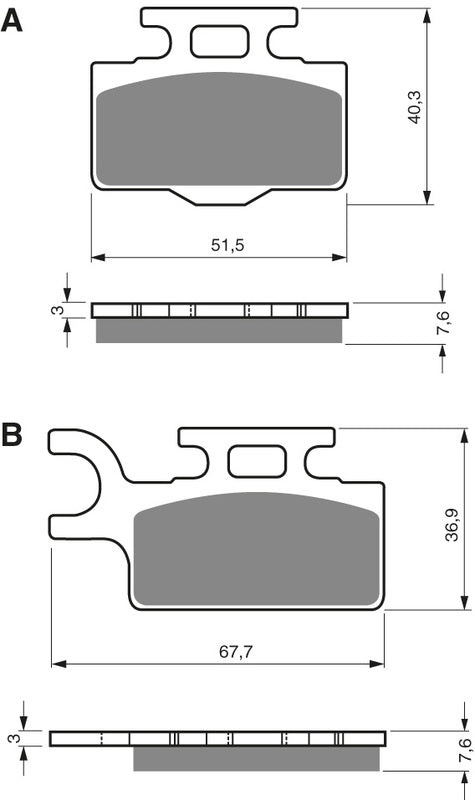 GOLDFREN Brake Pads 167 Ceramic Carbon K1