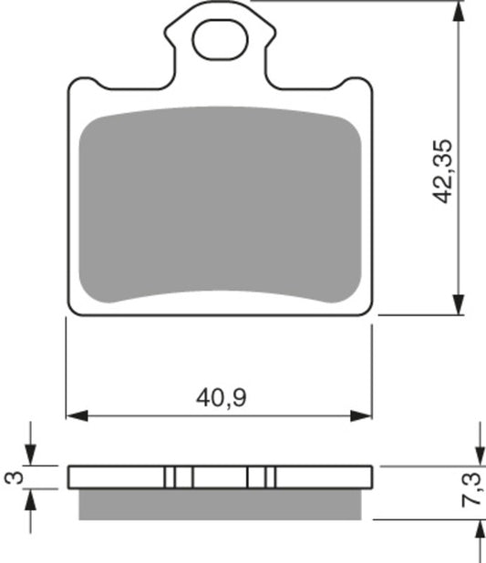 GOLDFREN Brake Pads 297 Ceramic Carbon K1