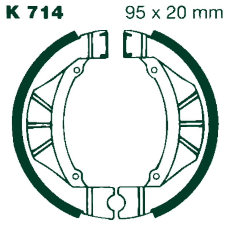 LUFT Bremsesko K 714 95x20mm Sett