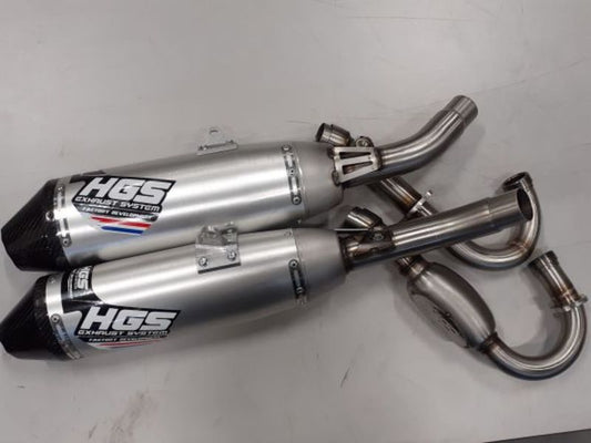HGS Eksosanlegg 4T Komplett sett CRF250 18-21, dobbel lyddemper