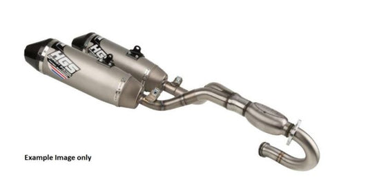 HGS Eksosanlegg 4T Komplett sett CRF450 17-20, tvilling Demper