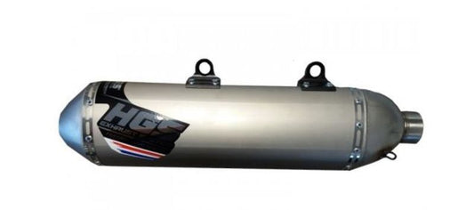 HGS Slip-On 4T Enduro Grå Stål KTM250EXC-F FE250 17-19